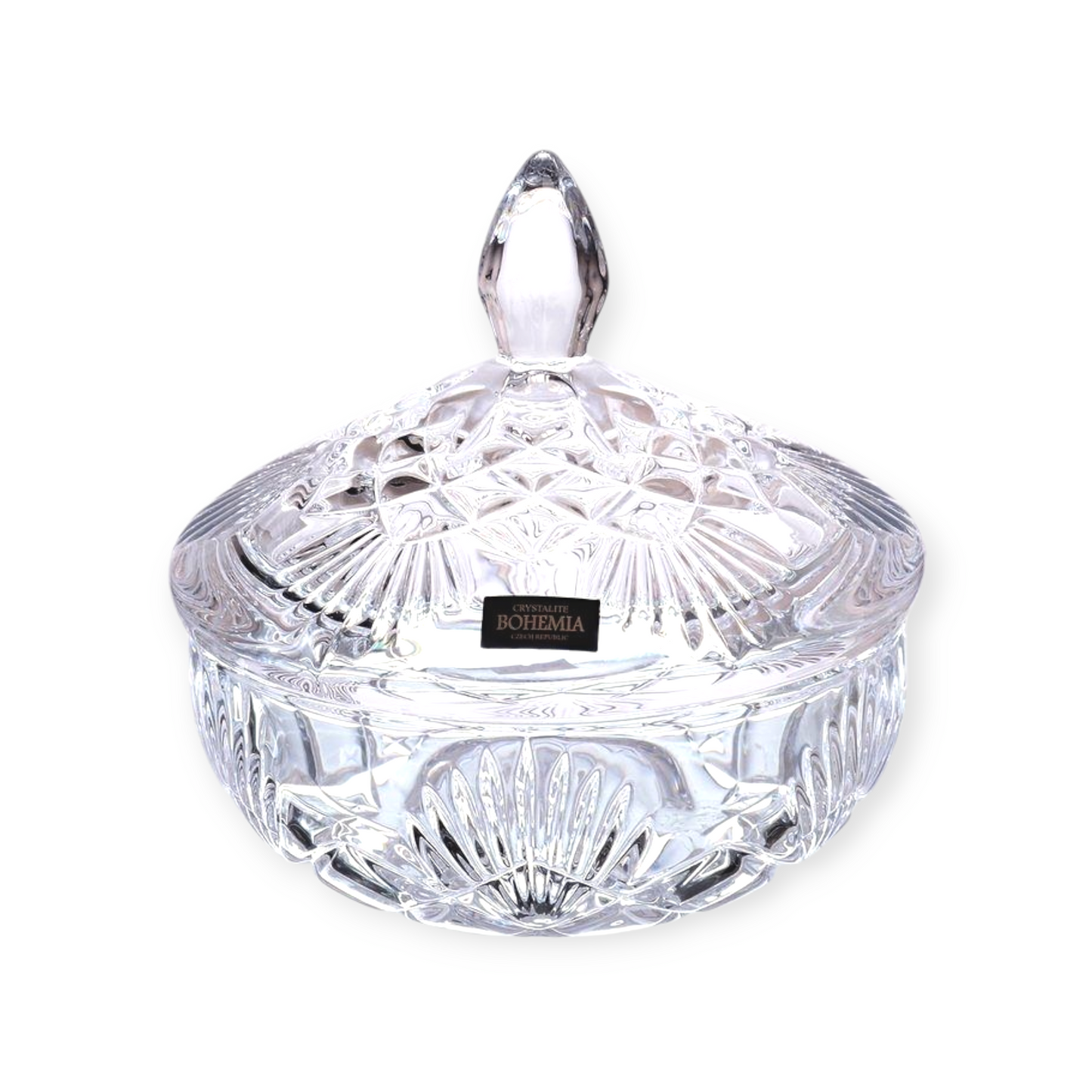 Crystalite Bohemia Vega Nova Candy Bowl with Lid