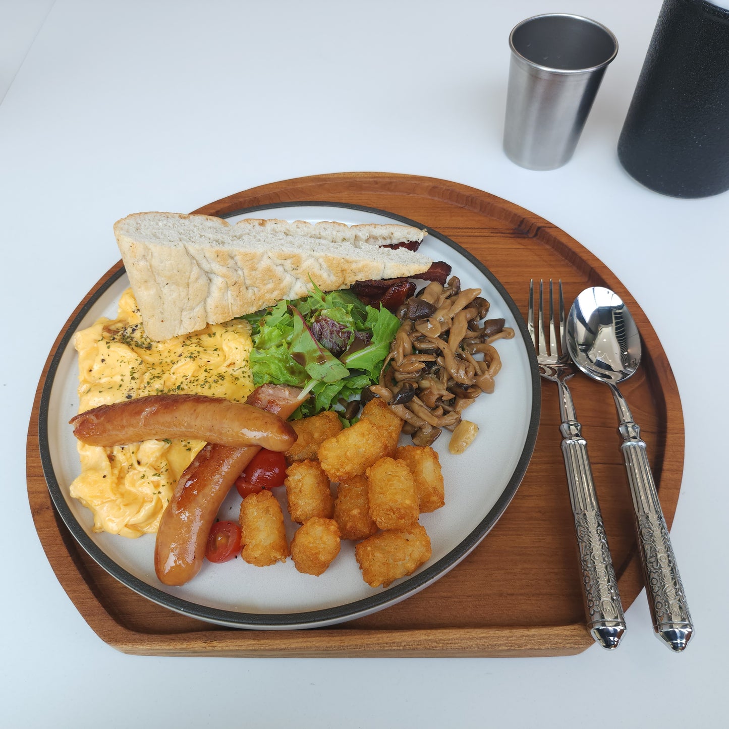 Moon Tray | Teakwood Serving Tray