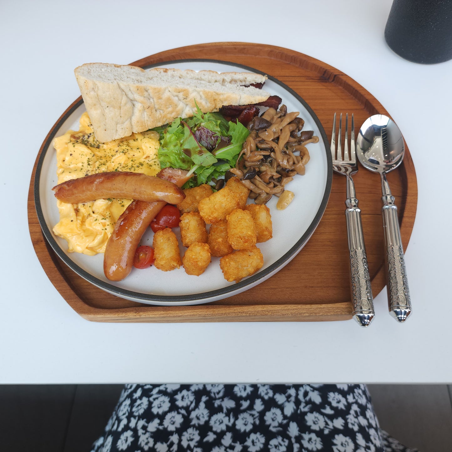 Moon Tray | Teakwood Serving Tray