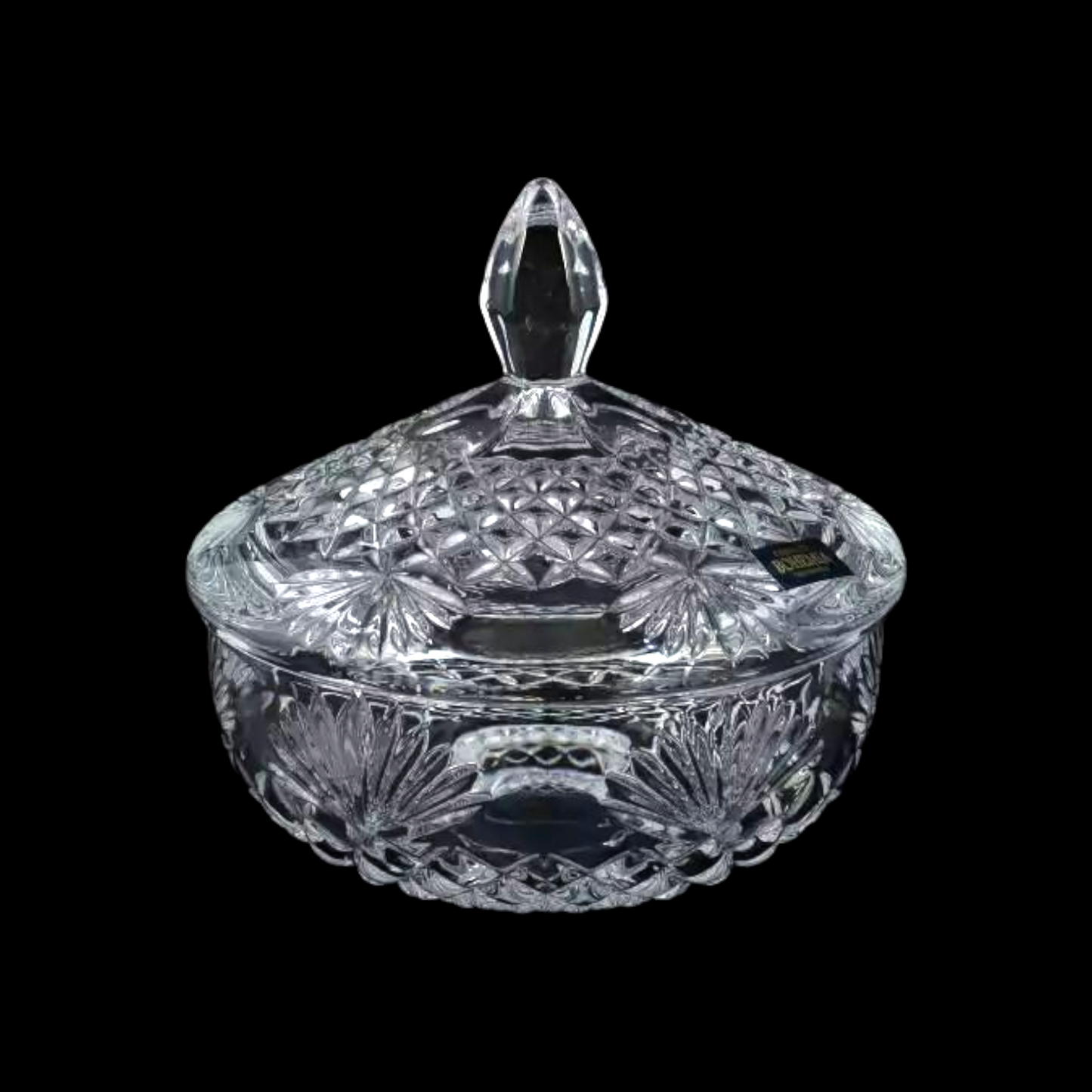 Crystalite Bohemia Vega Nova Candy Bowl with Lid