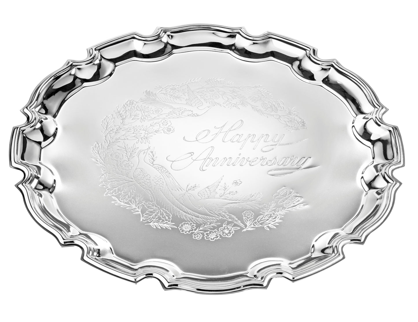 Happy Anniversary Medium Chippendale Tray 315mm
