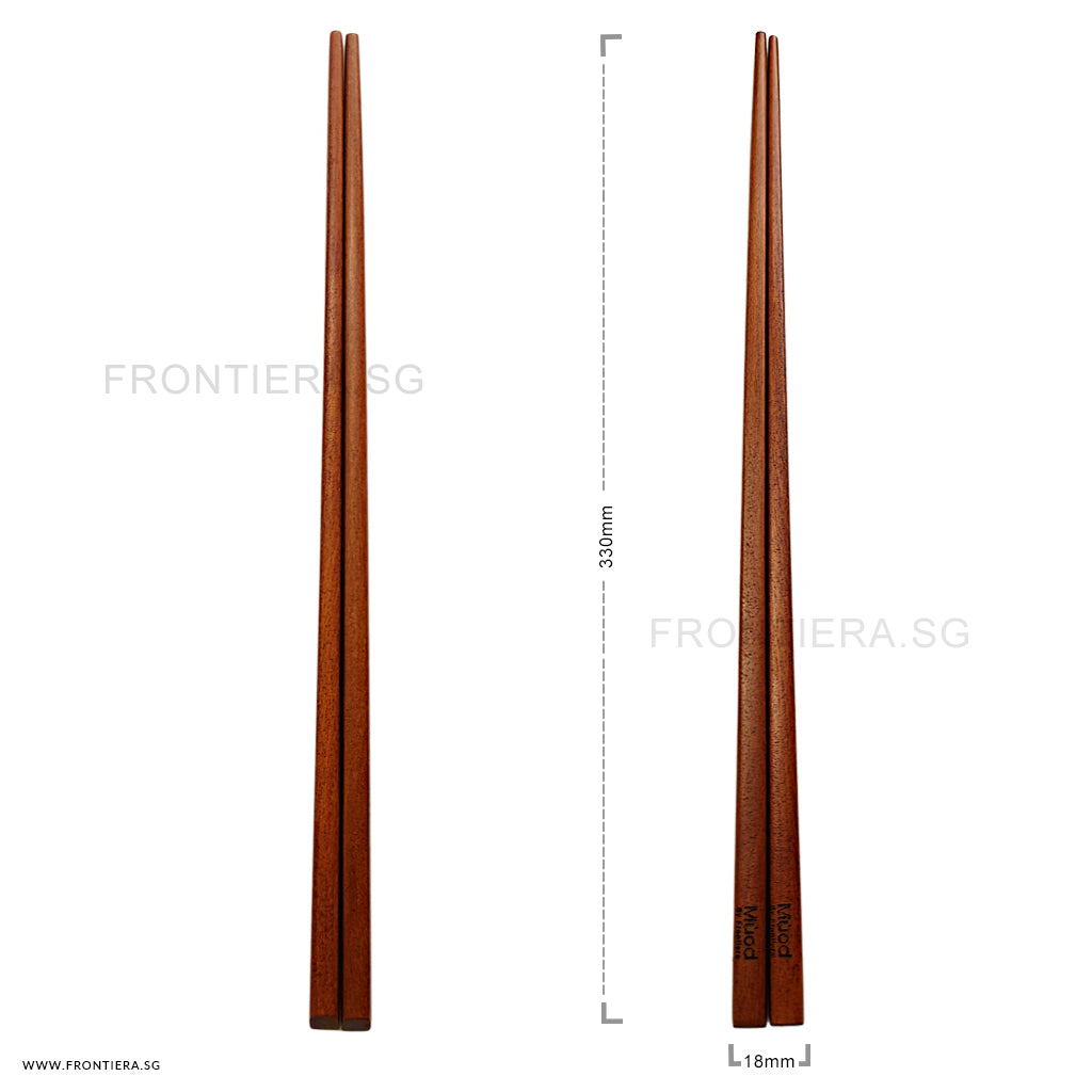 Natural Ottchil Lacquer Wooden Frying Chopstick 330mm