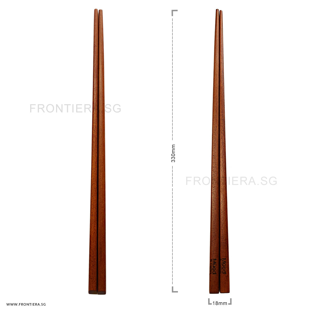 Natural Ottchil Lacquered Wooden Long Frying/Serving Chopstick 330mm