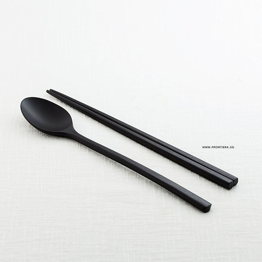 Premium Ottchil Lacqured Wooden Spoon & Chopstick 235mm
