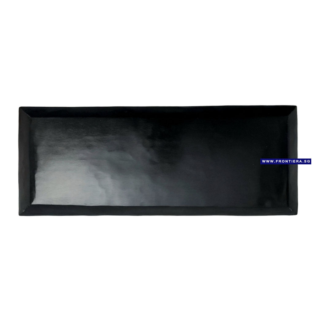 White Abalone Shell Inlayed Rectangular Serving, Display Tray