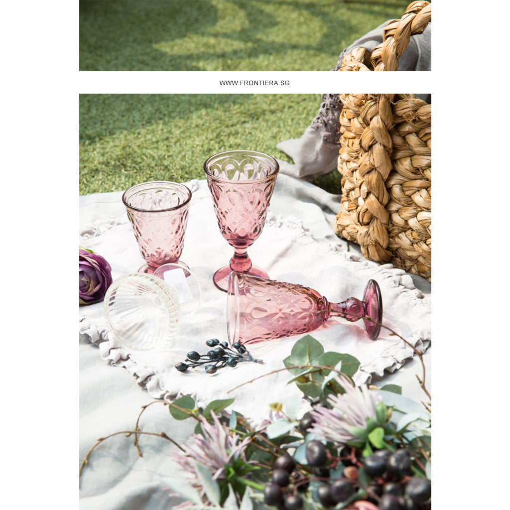 Lyonnais Grey Set of 6 Wine Goblet Glass Ø85xH165mm, 230ml