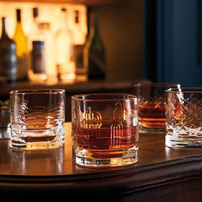 Assorted Design, Shot Glass & Whiskey Glass 8Pcs Set