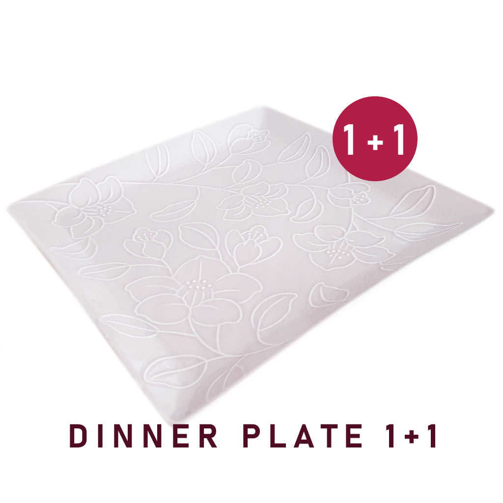 Refreshing Square Dinner/Sharing Plate 280mm (Pink Color)๐ญ ๐ฃ๐น๐๐ ๐ญ