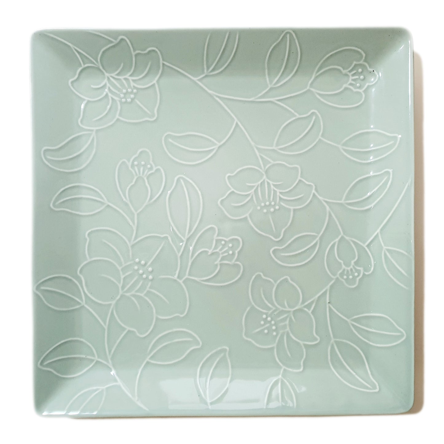 Refreshing Square Dinner/Sharing Plate 280mm (Mint Color)๐ญ ๐ฃ๐น๐๐ ๐ญ