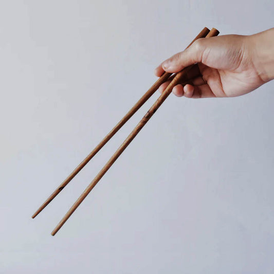Natural Wooden Frying Chopstick 305mm