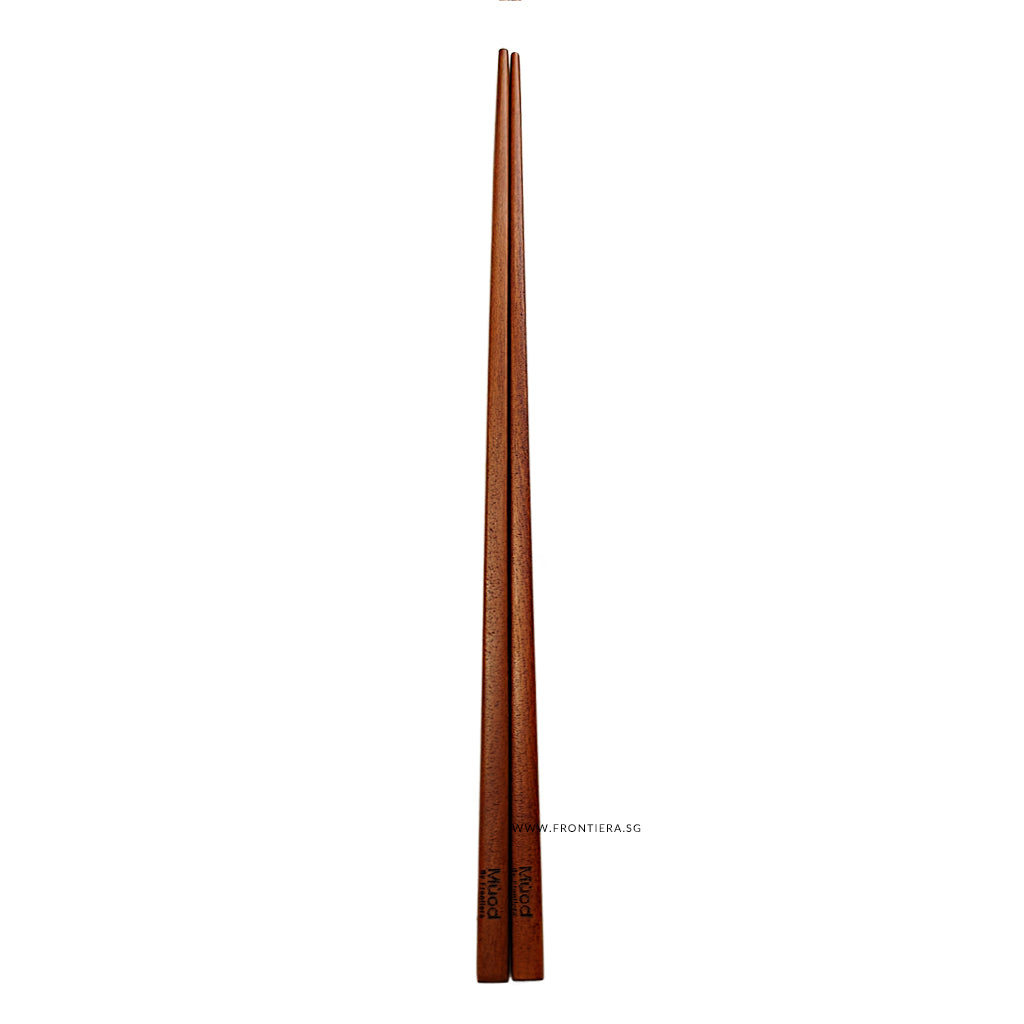 Natural Ottchil Lacquered Wooden Long Frying/Serving Chopstick 330mm
