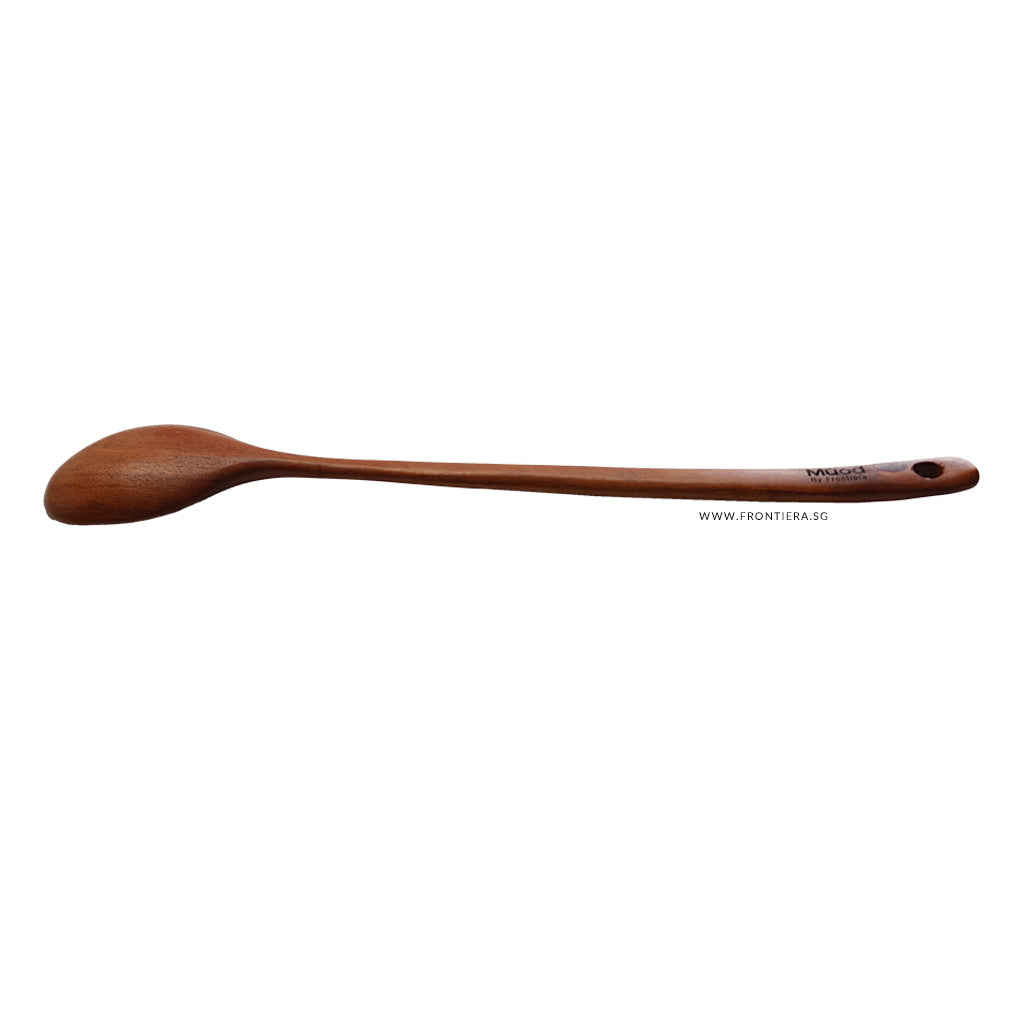 Natural Ottchil Lacquer Wooden Multi Purpose Round Long Spoon 340mm