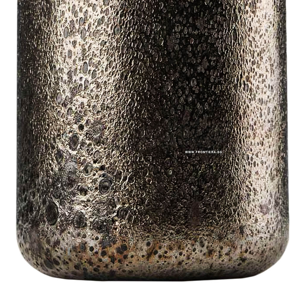 Cratere Space-black Mouth-blown Medium Vase