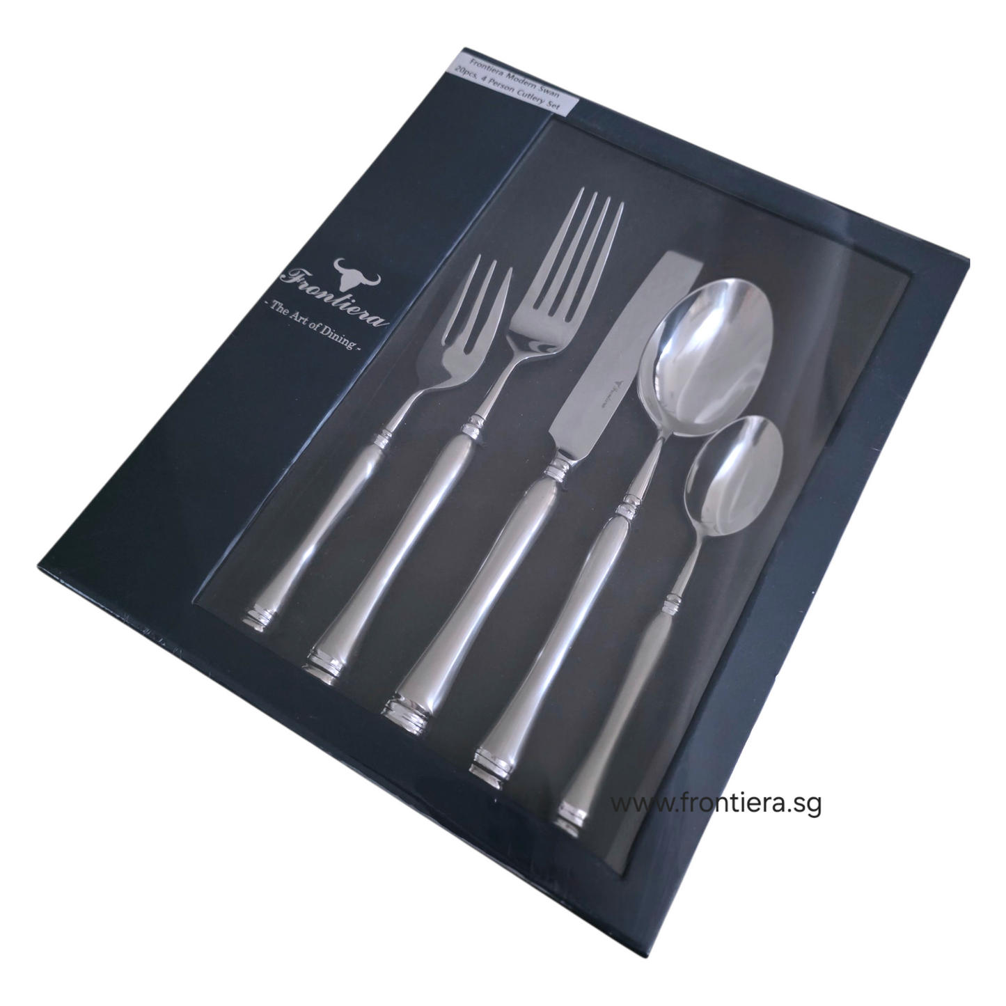 Frontiera Modern-swan 20Pcs, 4-Person Cutlery Set