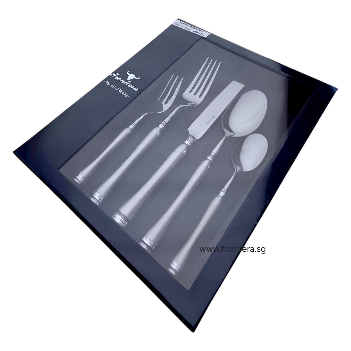Frontiera Modern-swan 20Pcs, 4-Person Cutlery Set