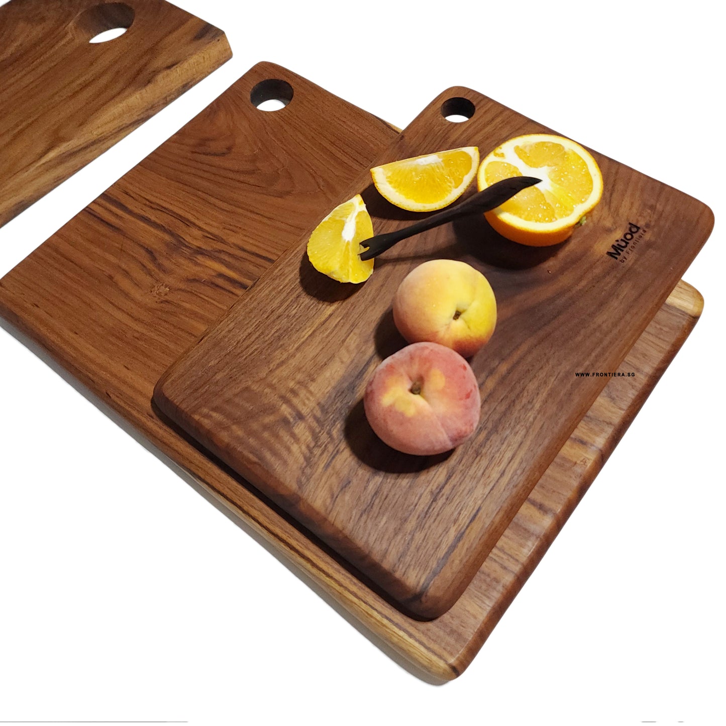 Teakwood Cutting Board (Large)  405mm + Custome Engraving (Optional)