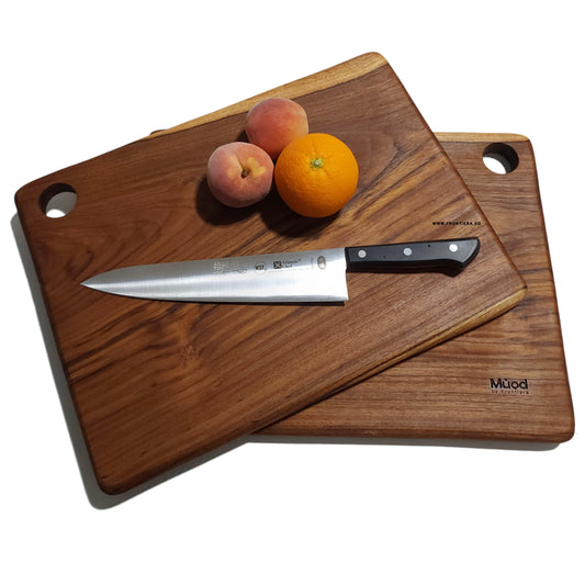 Teakwood Cutting Board (Large)  405mm + Custome Engraving (Optional)