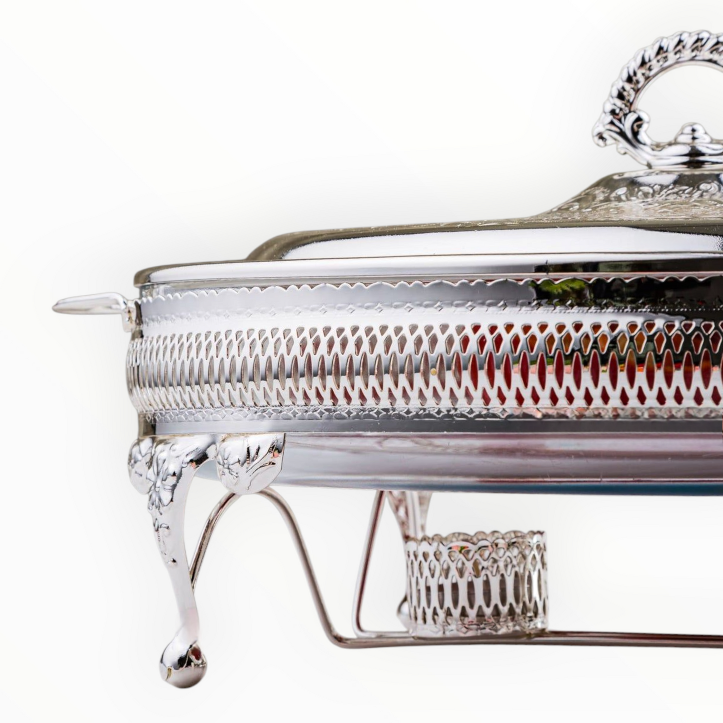 Silverplated Large Oval oblong Casserole warmers with lid