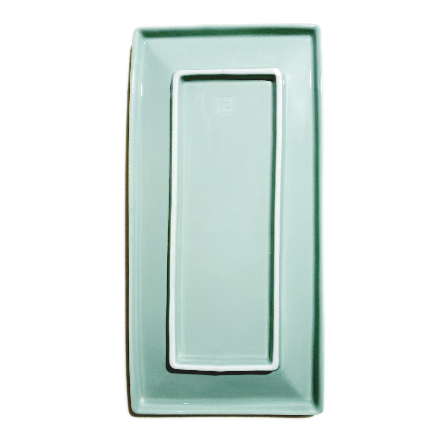 Refreshing Rectangular Plate 300mm (Mint Color)๐ญ ๐ฃ๐น๐๐ ๐ญ