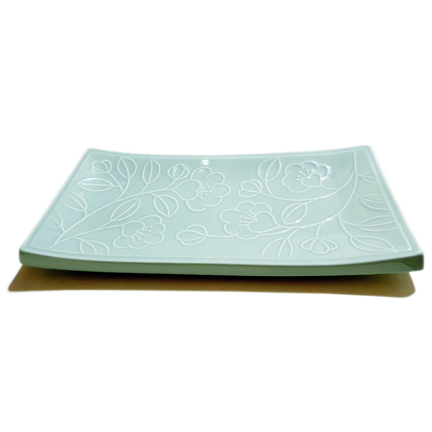 Refreshing Rectangular Plate 300mm (Mint Color)๐ญ ๐ฃ๐น๐๐ ๐ญ