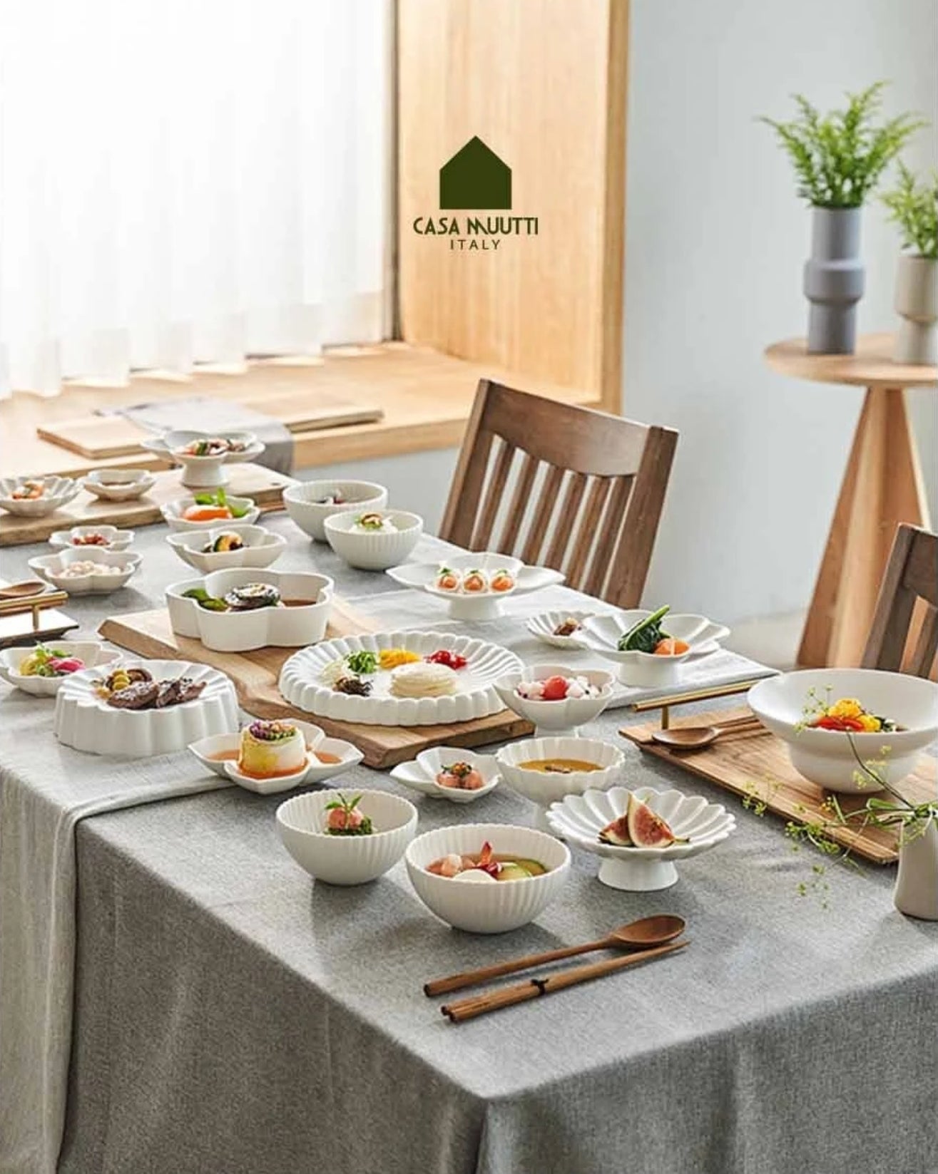 32P Casamutti Bouquet 4-Person Dinnerware Set