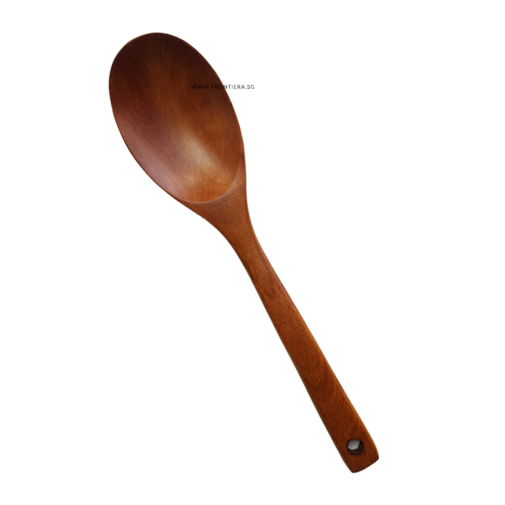 Natural Ottchil Lacquer Wooden Multi Purpose Oval Spoon 275mm