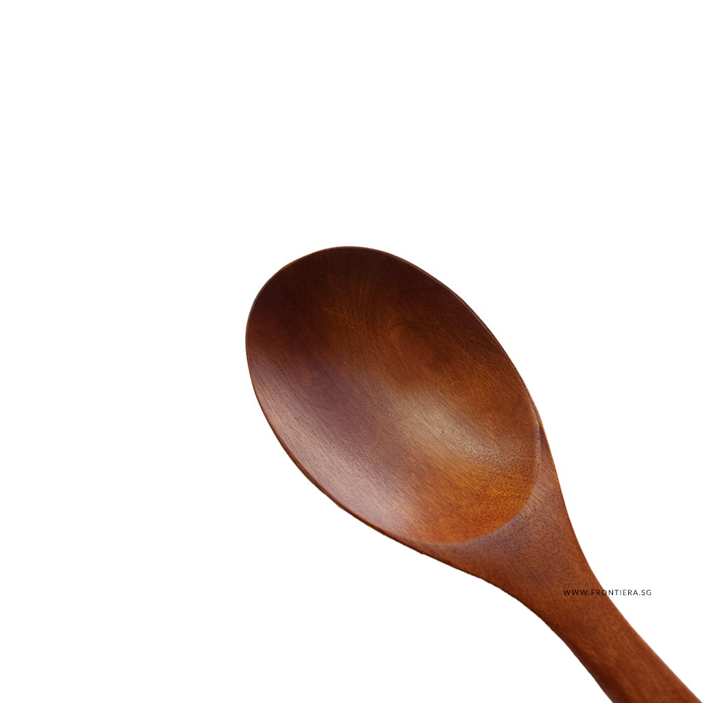 Natural Ottchil Lacquer Wooden Multi Purpose Oval Spoon 275mm