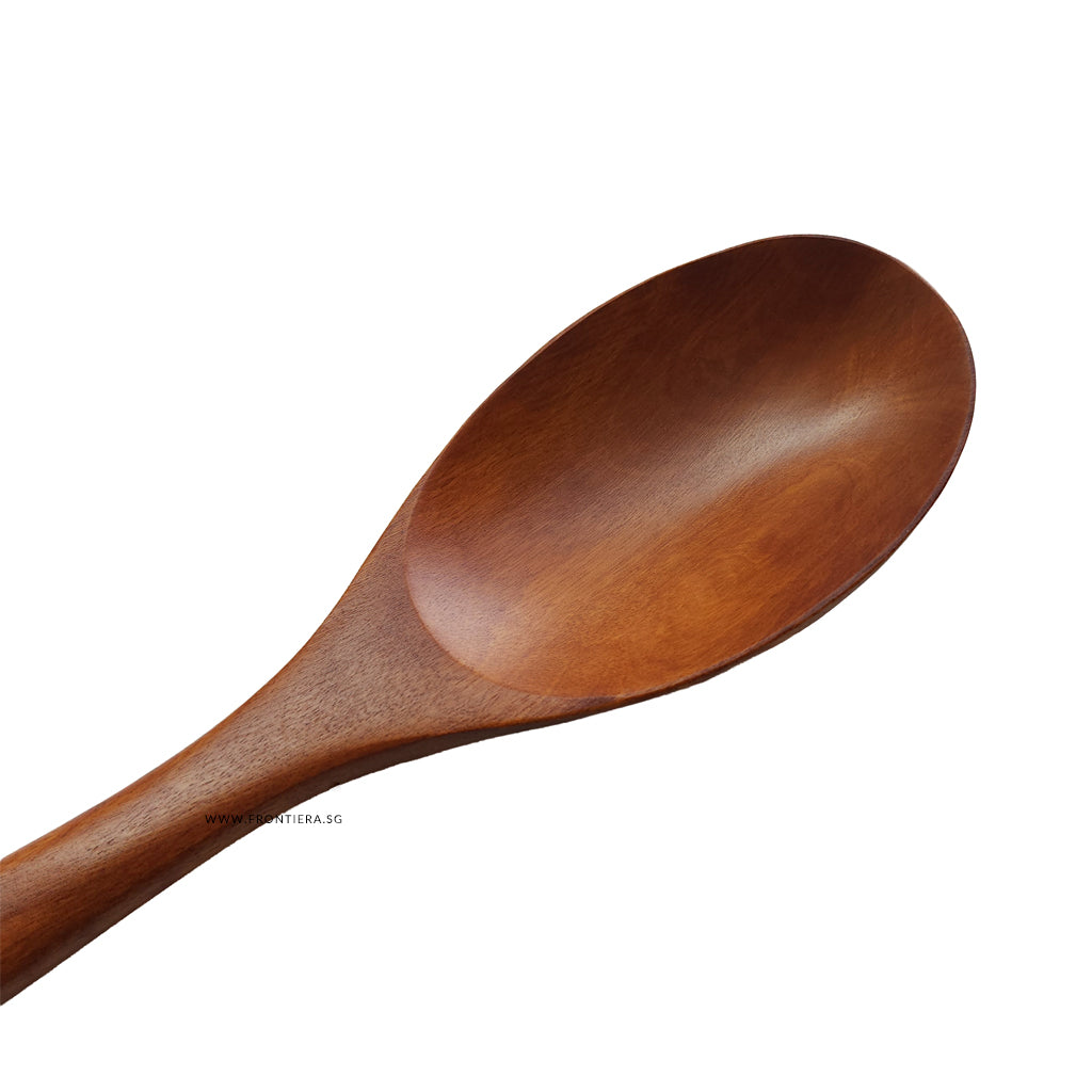 Natural Ottchil Lacquer Wooden Multi Purpose Oval Spoon 275mm