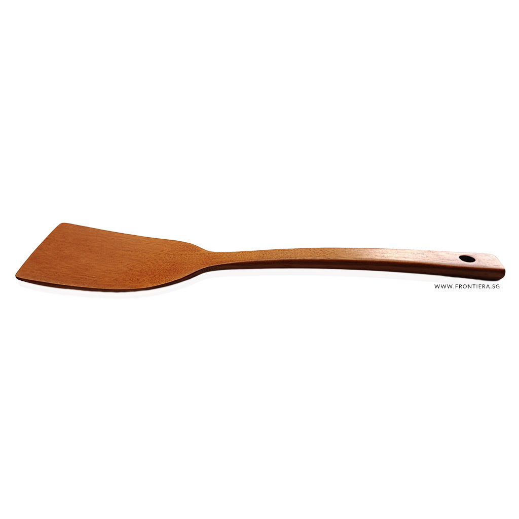 Natural Ottchil Lacquer Wooden Large Straight Spatula L 300mm