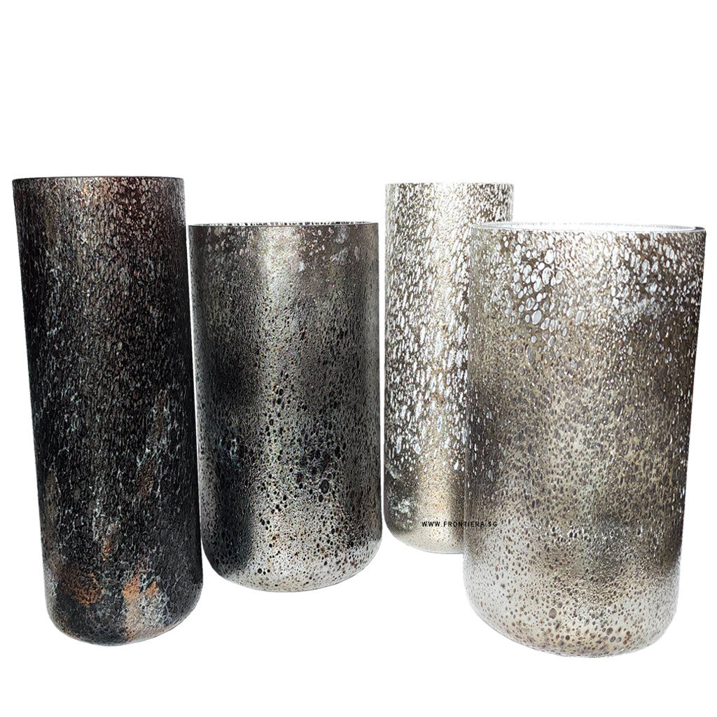 Cratere Space-silver Mouth-blown Medium Vase 𝟭𝟱% 𝗢𝗙𝗙