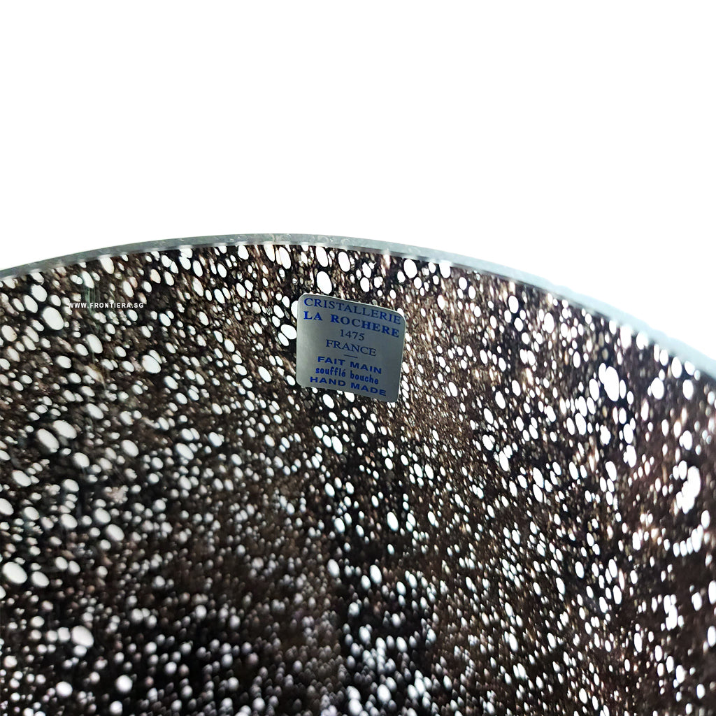 Cratere Space-black Mouth-blown Medium Vase