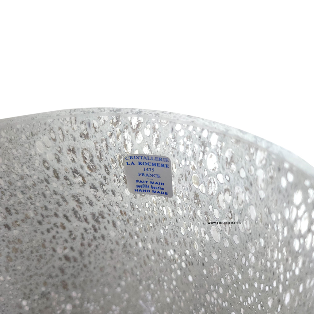 Cratere Space-silver Mouth-blown Medium Vase