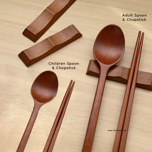Ottchil Lacqured (Children) Wooden Spoon & Chopstick 200mm