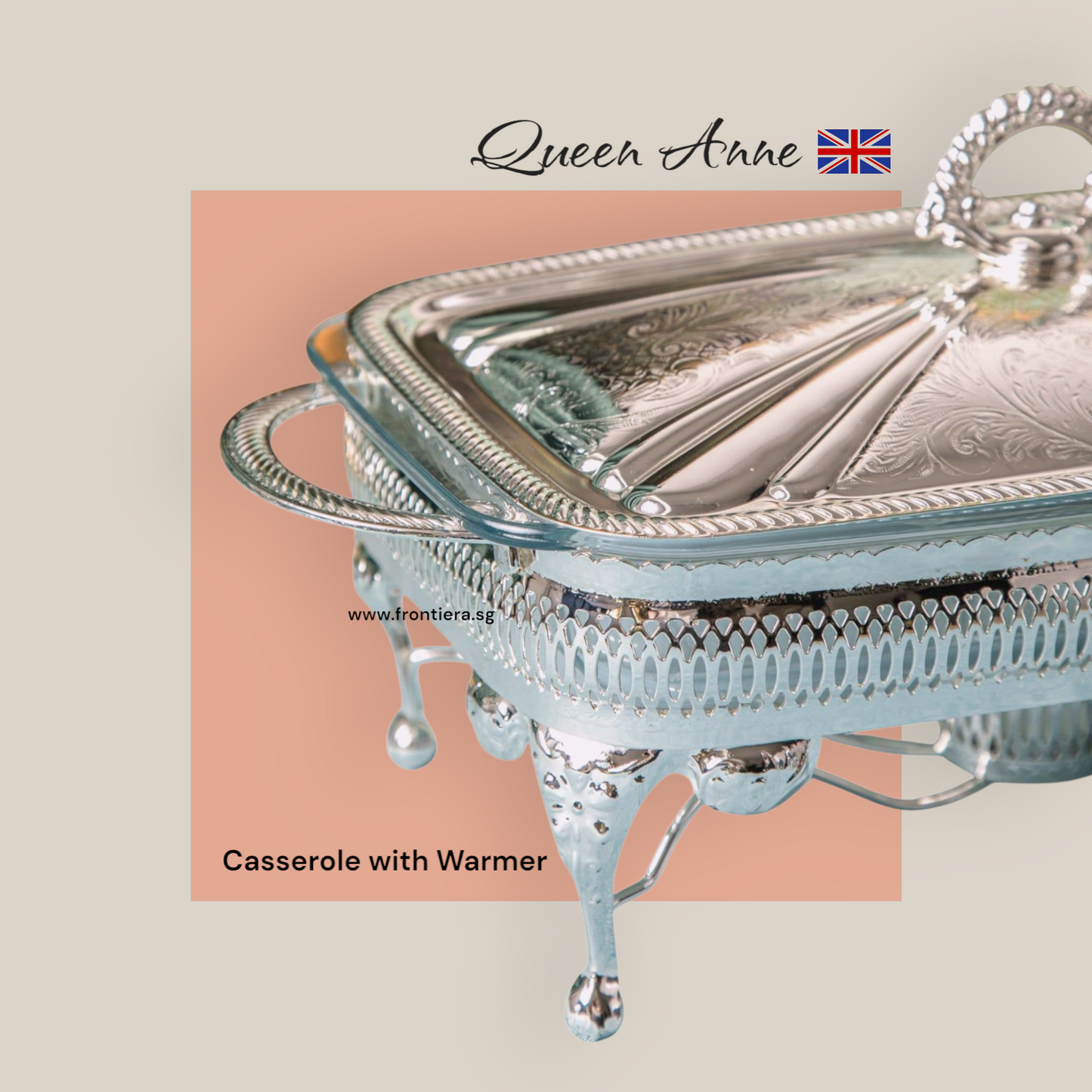 Single Oblong Casserole Lid with Warmers (SOLD OUT)