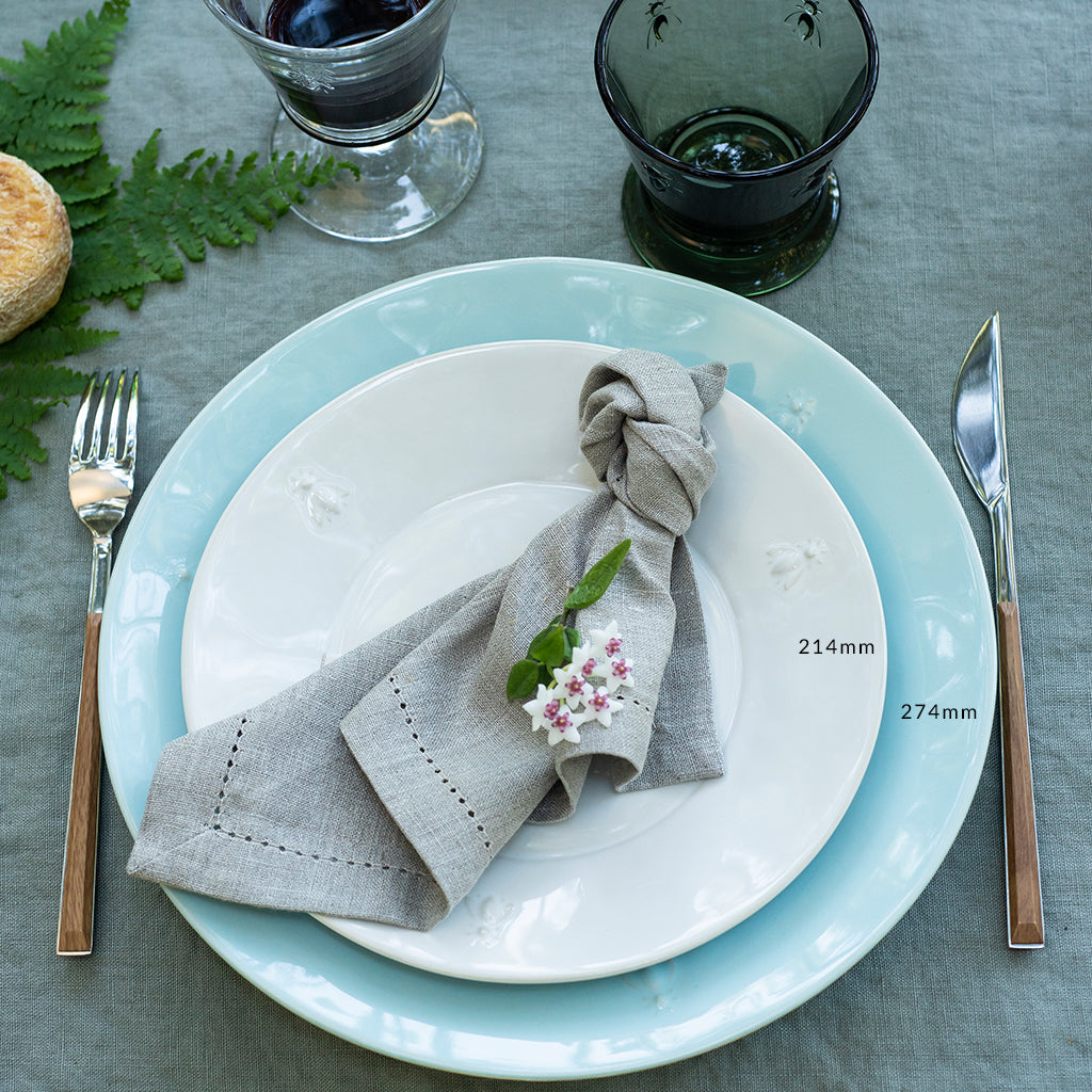 Abeille Bee (Set of 4) Ceramic Blue Dessert Plates Ø214mm