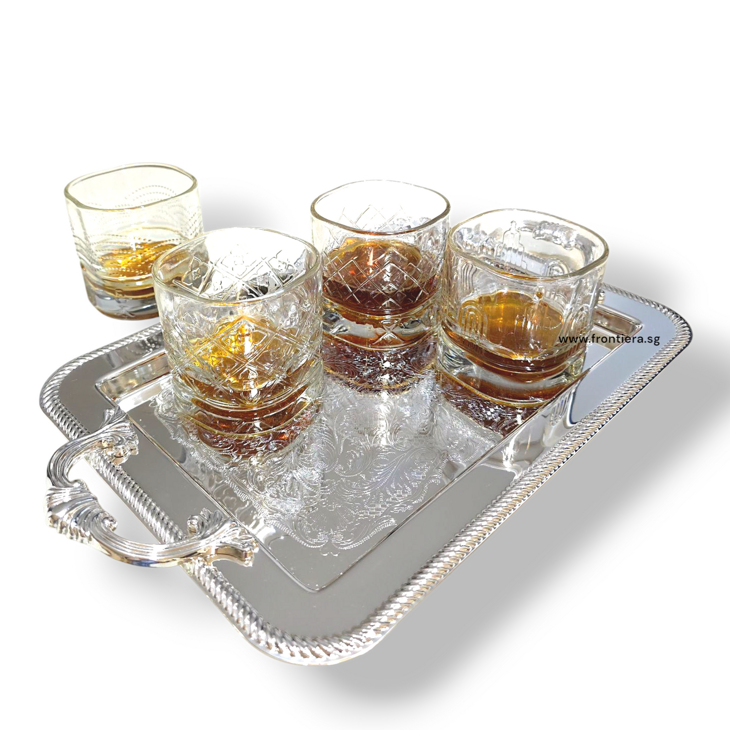 Assorted Design, Shot Glass & Whiskey Glass 8Pcs Set