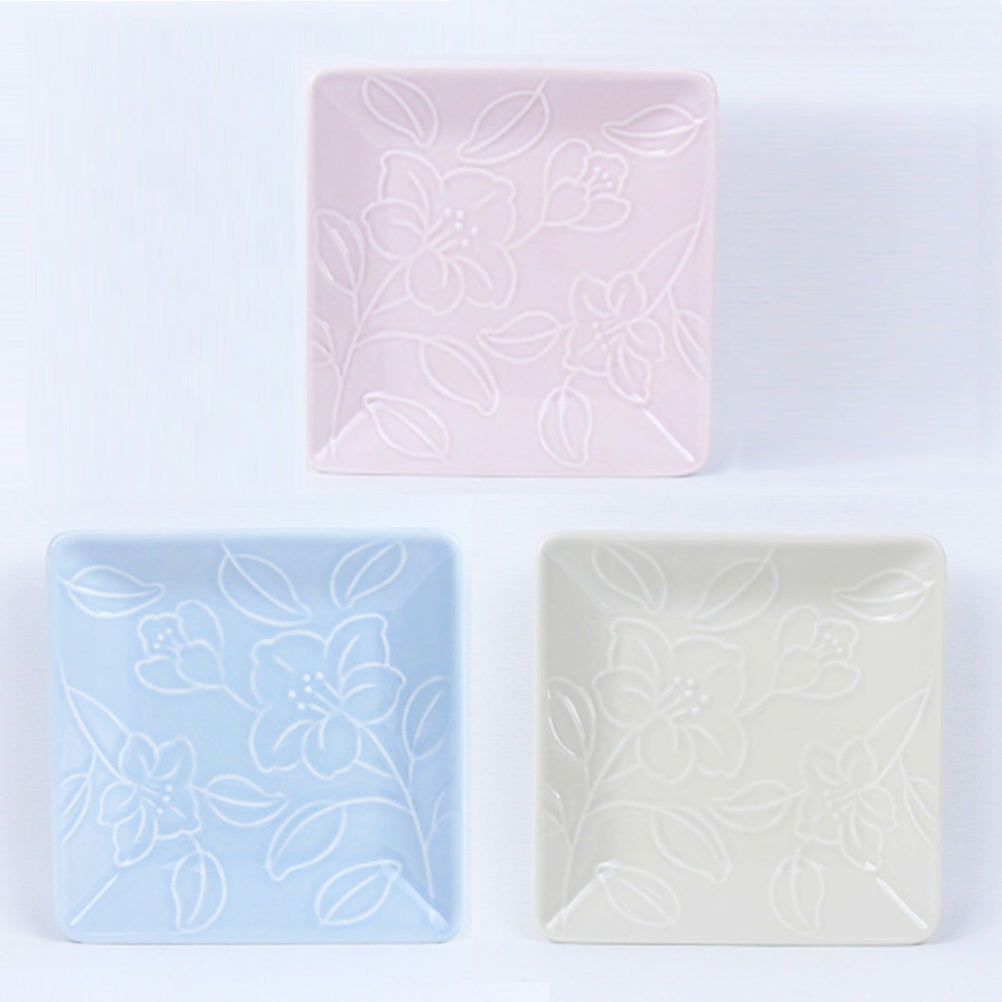Refreshing Square Plate 127mm 2P Set (Baby Pink Color) ๐ฎ ๐ฃ๐น๐๐ ๐ฎ