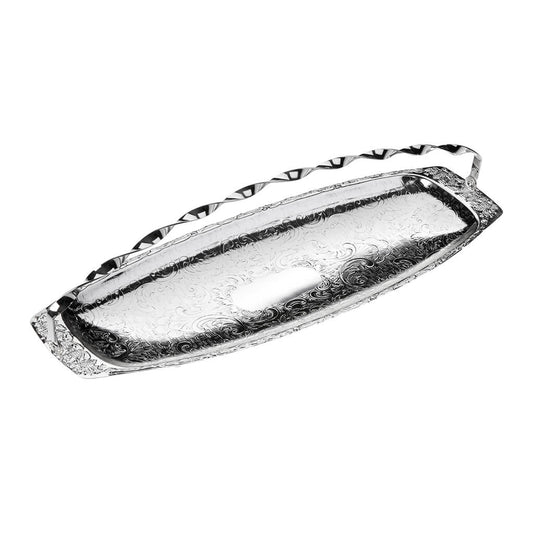 [England Silverware] Lovely Swinging handle Large Sandwich / Bread Tray