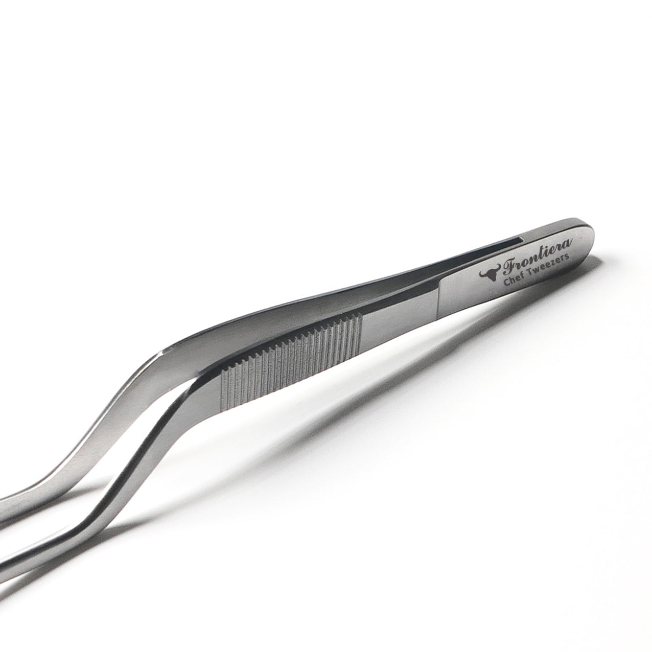 High Precision Offset Chef's Tweezers (20cm/7.87") GREY + Custome Engraving (Optional)