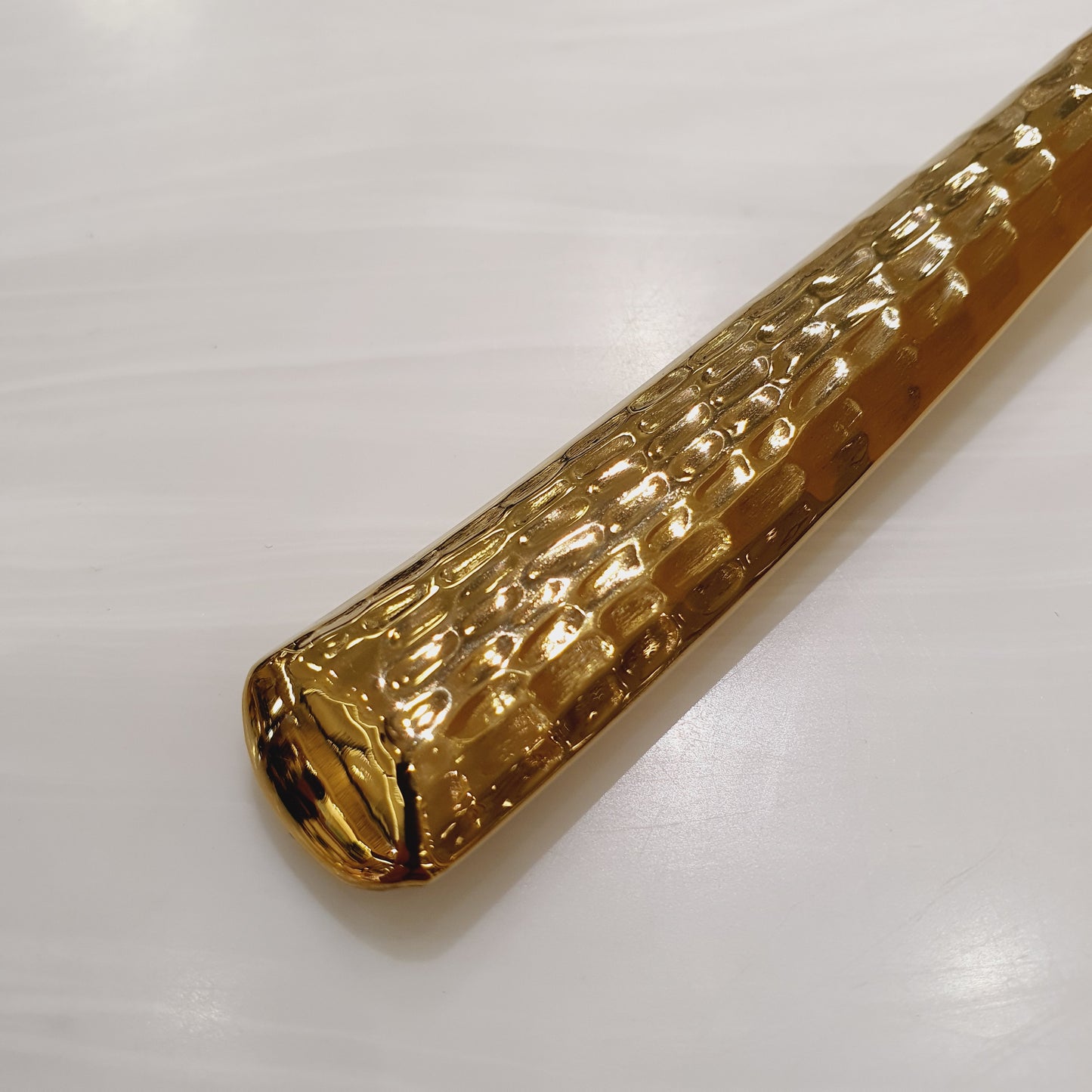 Hammered Gold Cake Fork 152mm