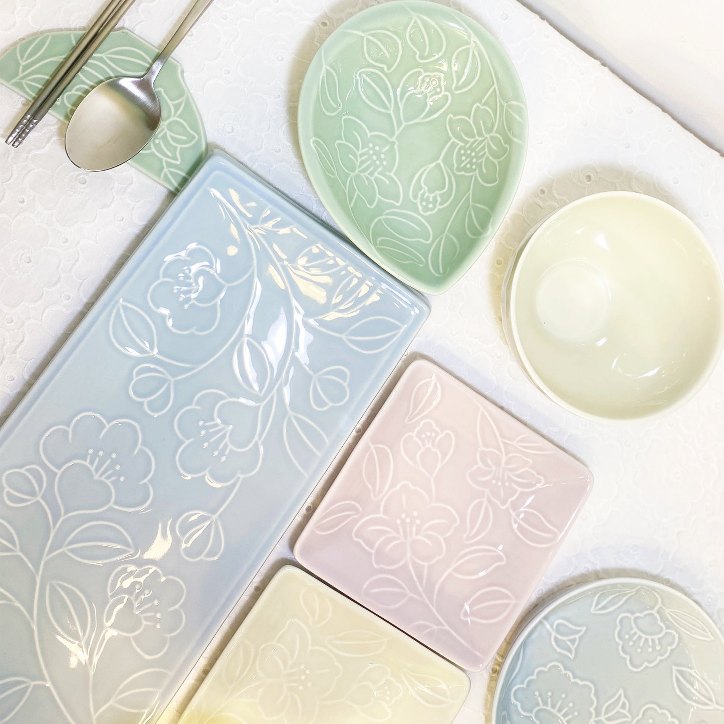 2-Person (10-pcs) Couple Dinnerware Set