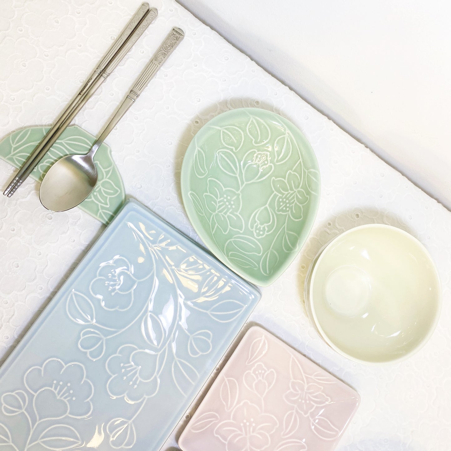 2-Person (10-pcs) Couple Dinnerware Set