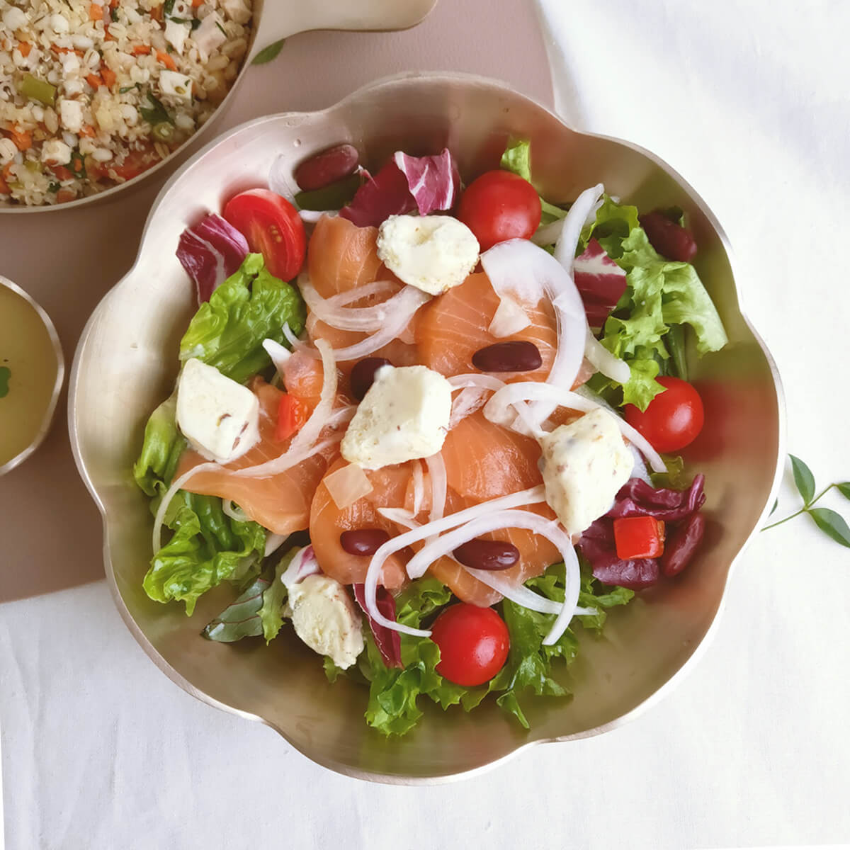 Bangjja Yugi Large Flower Bowl for Salad & Pasta (179 x 64mm)