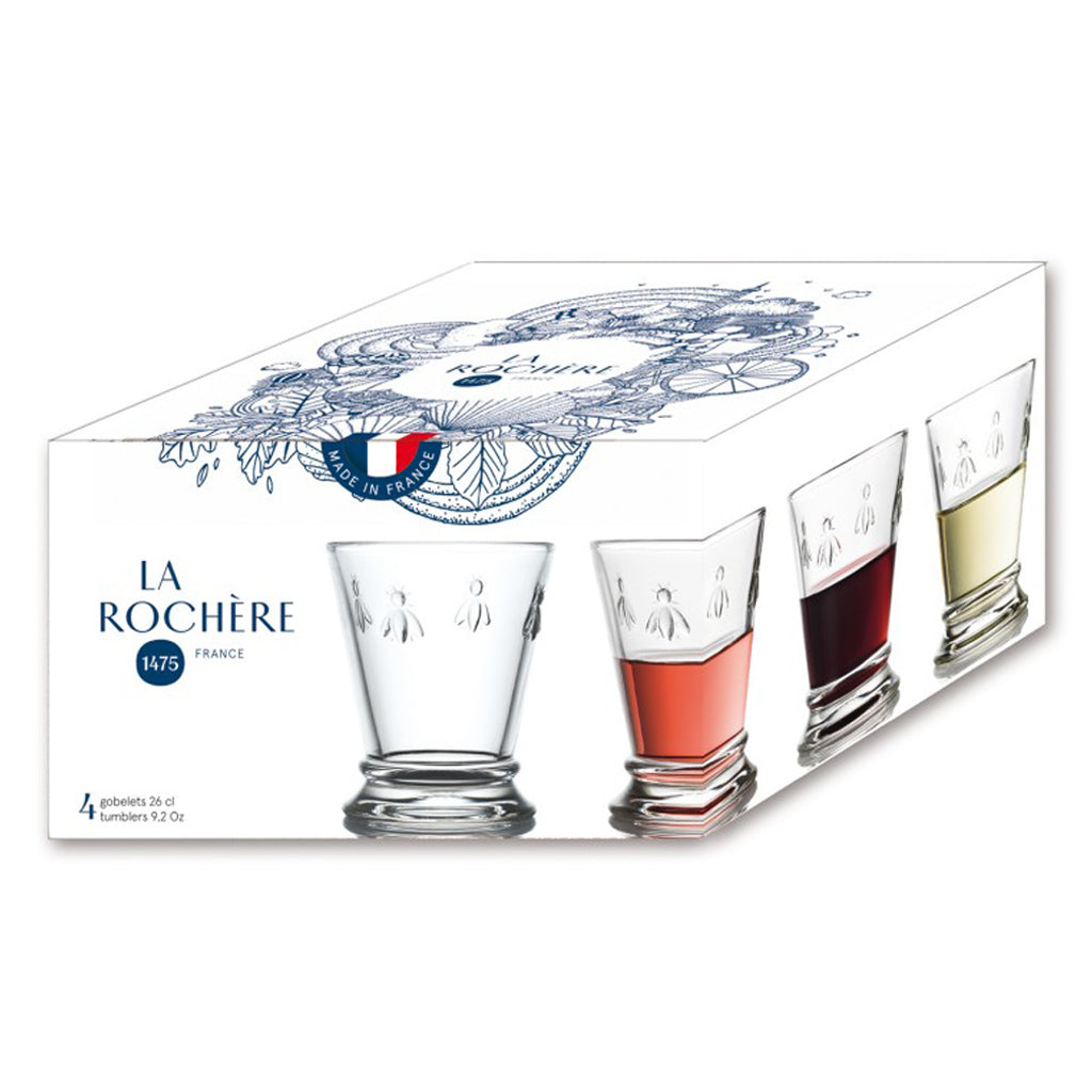 Abeille Bee (Set of 4) Tumbler Glass Ø84xH103mm, 240ml