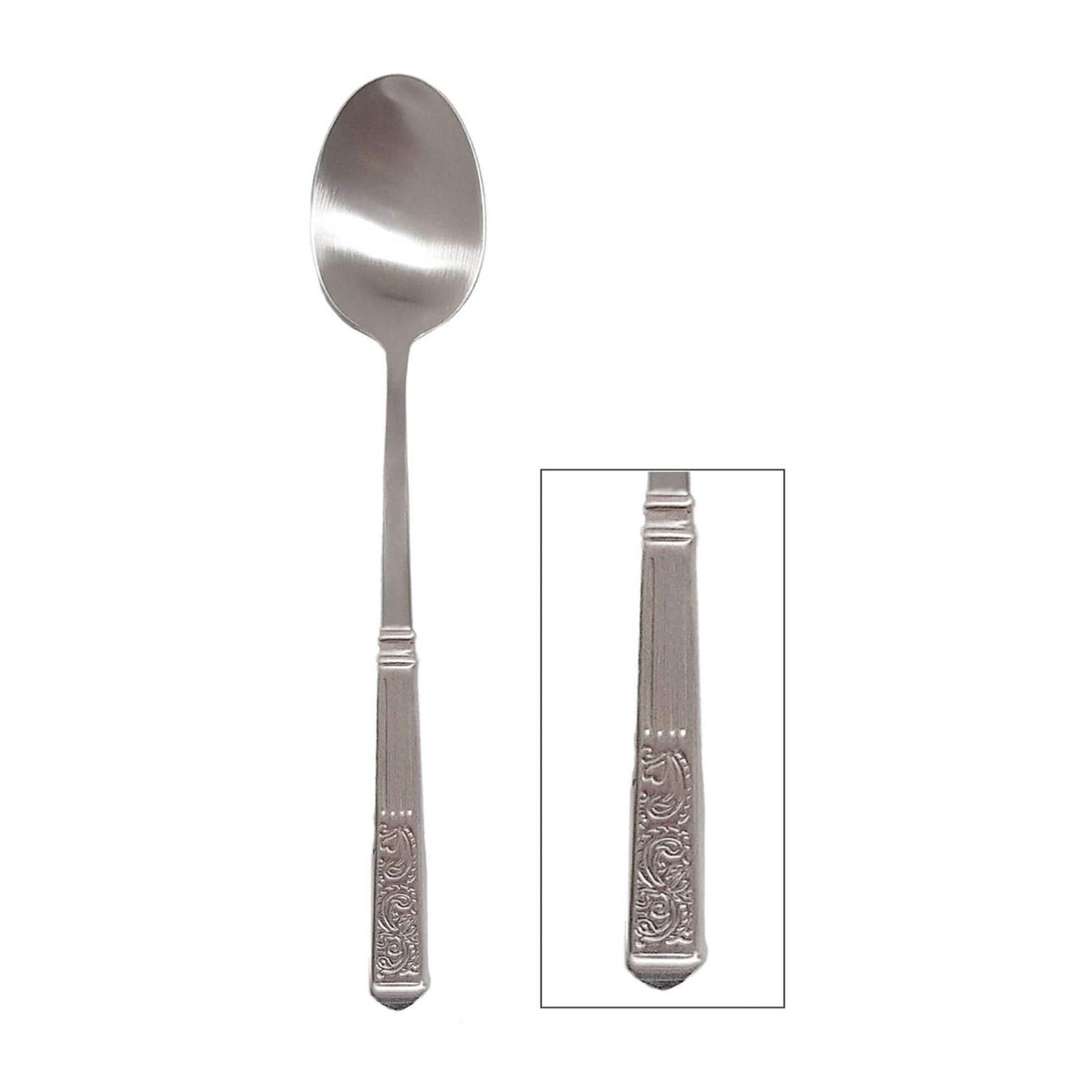 Baroque Oriental (Long Pattern, Satin) Spoon / Chopsticks