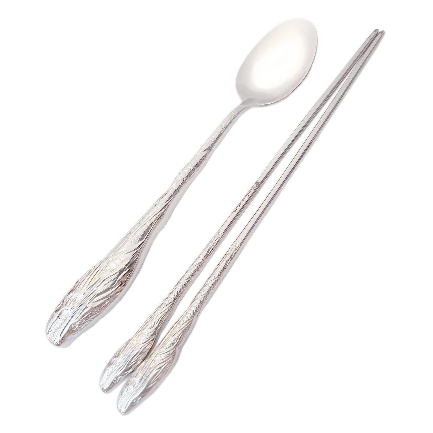 Dragon (Mirror) Oriental 2-Person Spoon & Chopsticks Set