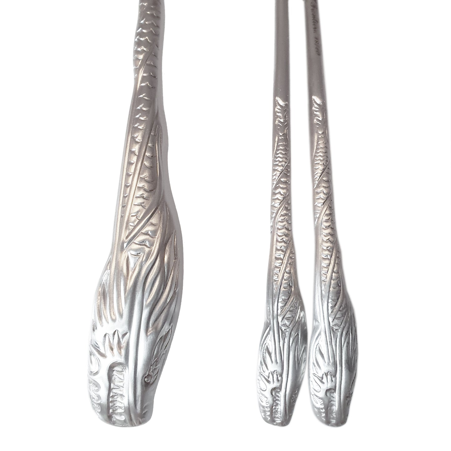 Dragon (Satin) Oriental 2-Person Spoon & Chopsticks Set