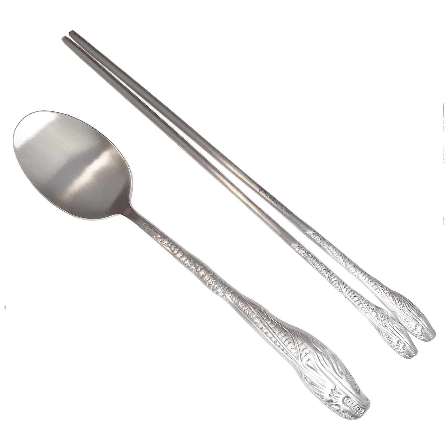 Dragon (Satin) Oriental 2-Person Spoon & Chopsticks Set