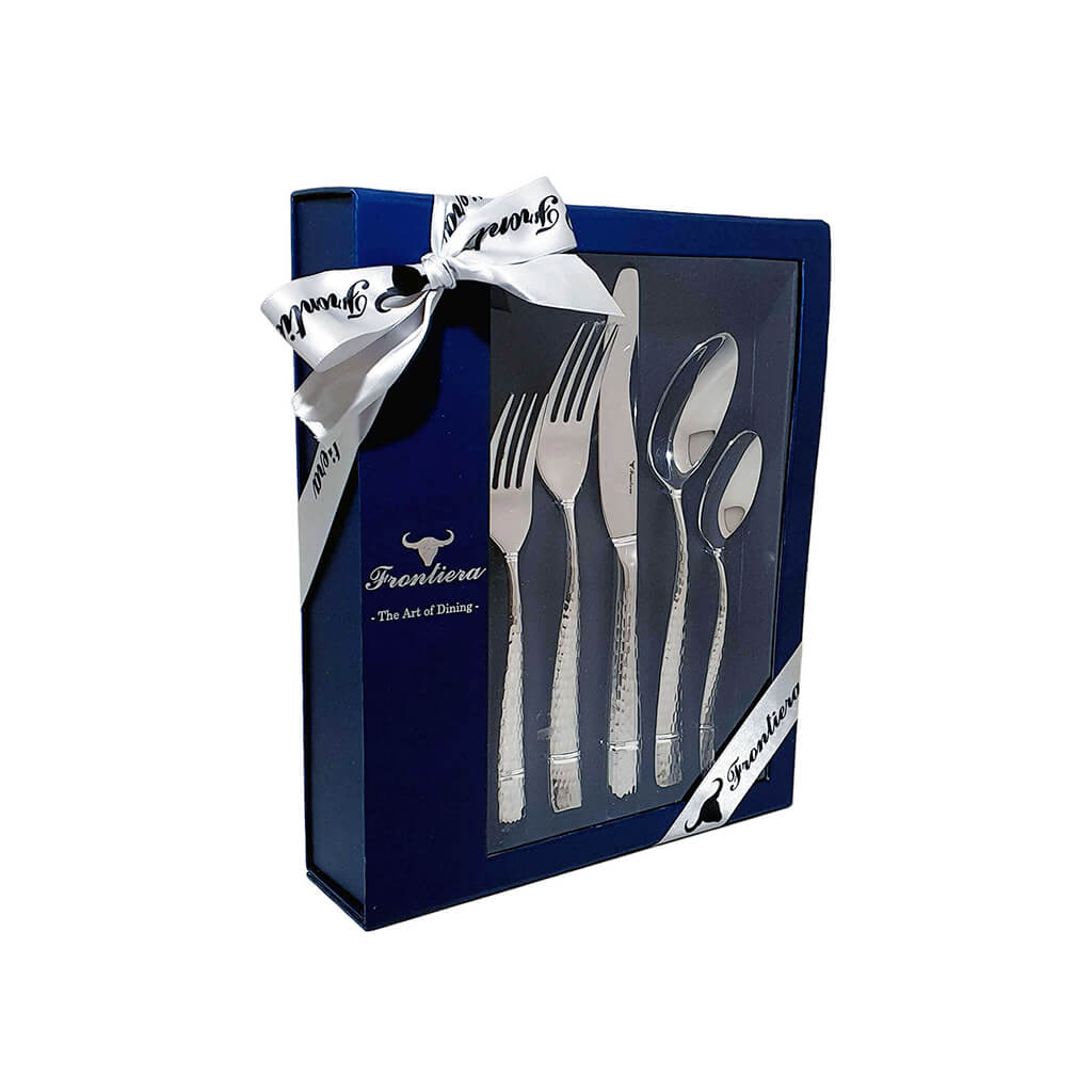 Frontiera Hammered1 20Pcs, 4-Person Cutlery Set