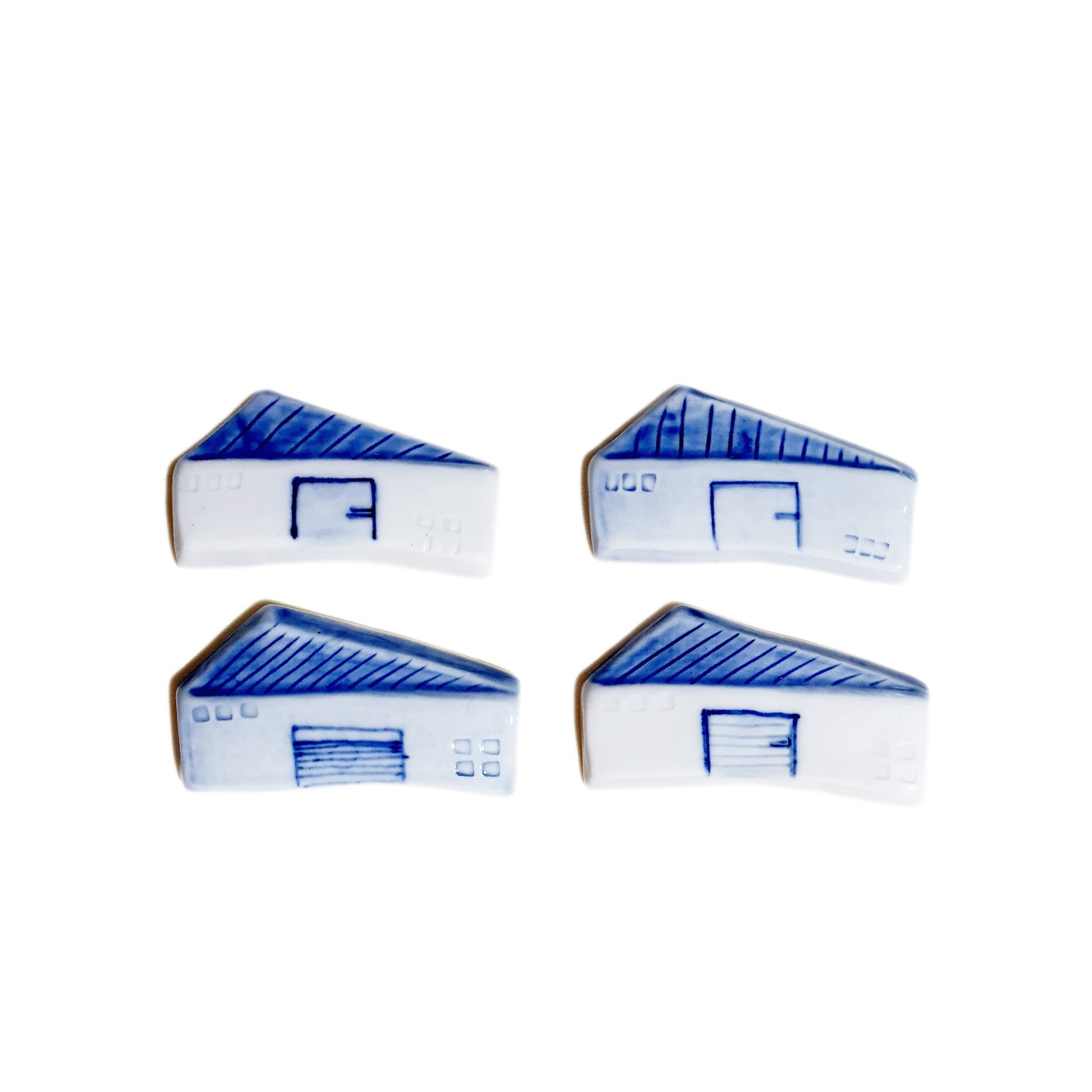 House Chopstick Rest (Blue Roof)